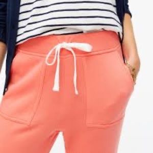 NWT J.Crew jogger pants in cloudspun fleece neon rose 2X
